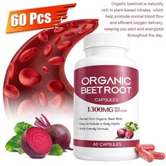 Beetroot Capsules Promotes Blood Circulation & Lasting Energy for Daily Wel R7G4