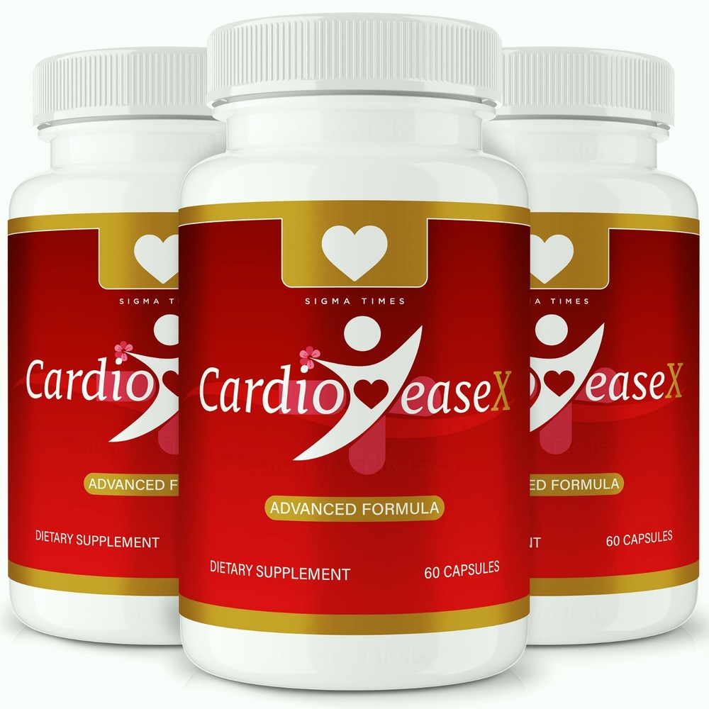 CardioEase X Capsules, Cardio Ease X Supplement, Blood Support & Balance – 3Pack