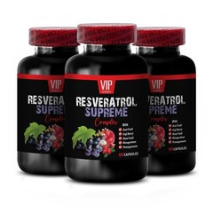 Acai Fruit – RESVERATROL SUPREME – antioxidants supplement for women – 3 Bottles