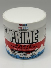 Prime Rapid Rehydration Electrolyte Powder Ice Pop 9.9 Ounce Expires 2/2028