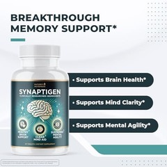 Synaptigen 30 Tablets Probiotics Inulin Magnesium 30 days