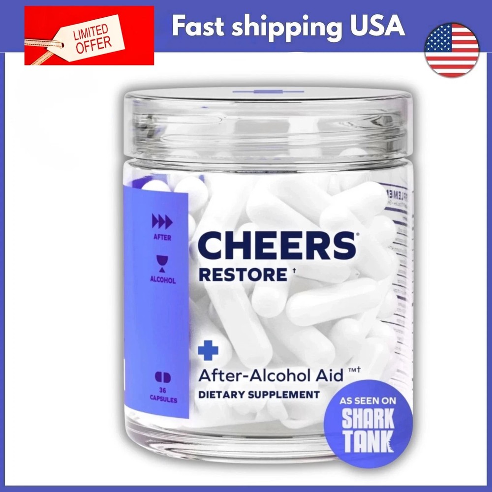 Cheers Restore | Supplement with DHM + L-Cysteine | Feel Better after Drinkin…