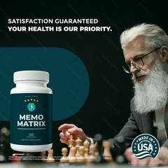 Memo Matrix Capsules, MemoMatrix Supplement, Brain Health & Memory (60 Capsules)