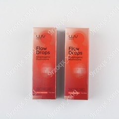 Advanced LUV Health Flow Drops-Adaptogen Mushroom Blend-Peach Watermelon Flavor