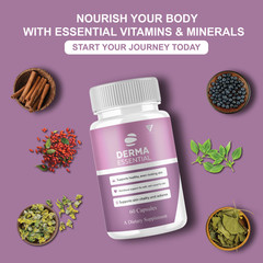 (5 Pack) Derma Essential Capsules, DermaEssential Supplement (300 Capsules)
