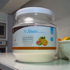 Sheló NABEL-Hydrolyzed Collagen in Orange and Guava Flavor, 450g. Exp 06/10/2028