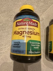Nature Made Extra Strength Magnesium 400mg 180 Softgels EXP2026