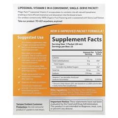 Mega-Pack+ Liposomal Vitamin C, 3,000 mg, 32 Packs, 0.68 fl oz (20 ml) Each