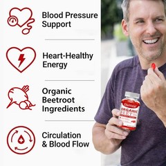 Organic Beetroot SOFTGELS PURE Beet Root Powder (Beta vulgaris)HEART HEALTHY