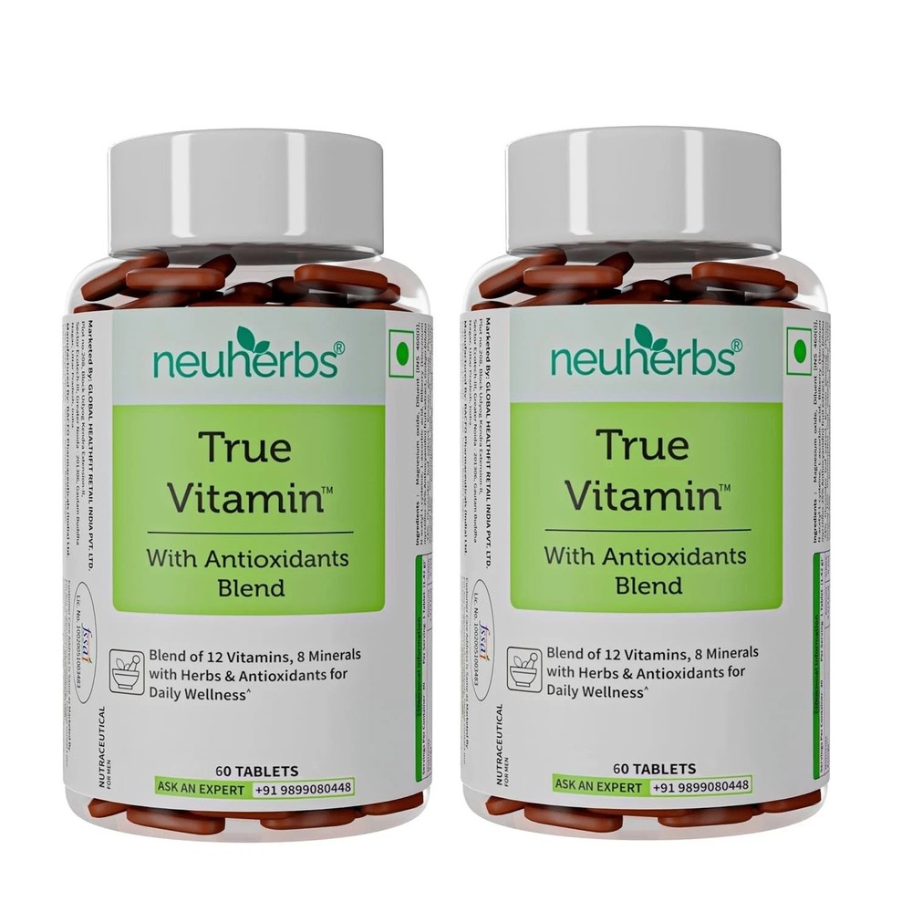 True MultiVitamin Supplement With Minerals, Vitamin C B D , Iron & Zinc Y896