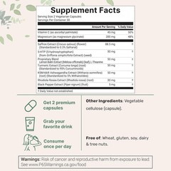 Micro Ingredients Saffron+ Advanced Supplements, 60 Veggie Capsules – 10-in-1