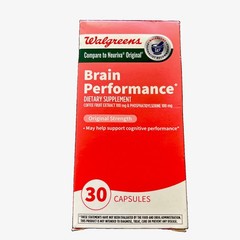 WALGREENS BRAIN PERFORMANCE DIETARY SUPPLEMENTS, EXP 09/27+ NewSealed Bottle