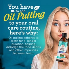GuruNanda CocoMint Oil Pulling Mouthwash for 8 Fl Oz (Pack of 1), Clear