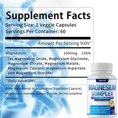 Magnesium Complex 240pcs,Relaxation,Supports Muscle,Bone & Heart Health,Immunity