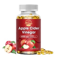 Apple Cider Vinegar Capsules | 2400mg | 120 Count | Non-GMO | by Nature’s Live