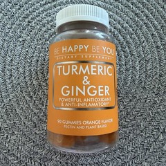 Be Happy Be You “Turmeric & Ginger” Antioxidant Anti-Inflammatory 90 Gummies