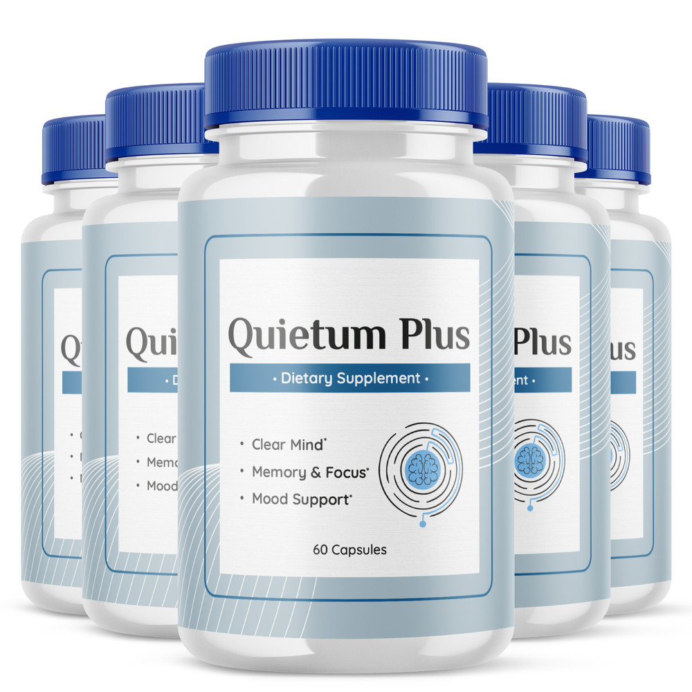 (5 Pack) Quietum Plus, Quietum Tinnitus & Ear Ringing Relief (300 Capsules)