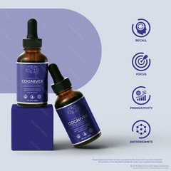 Cognivex Drops, Liquid Supplement to Support Brain Health & Memory – 5 Pack