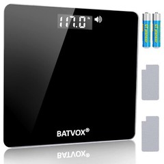 Talking Bathroom Scale 400 lb Capacity Large LCD Elderly & Visually Impaired