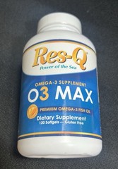 O3 MAX for Heart, Brain & Joint Health by Res-Q | 120 Softgels