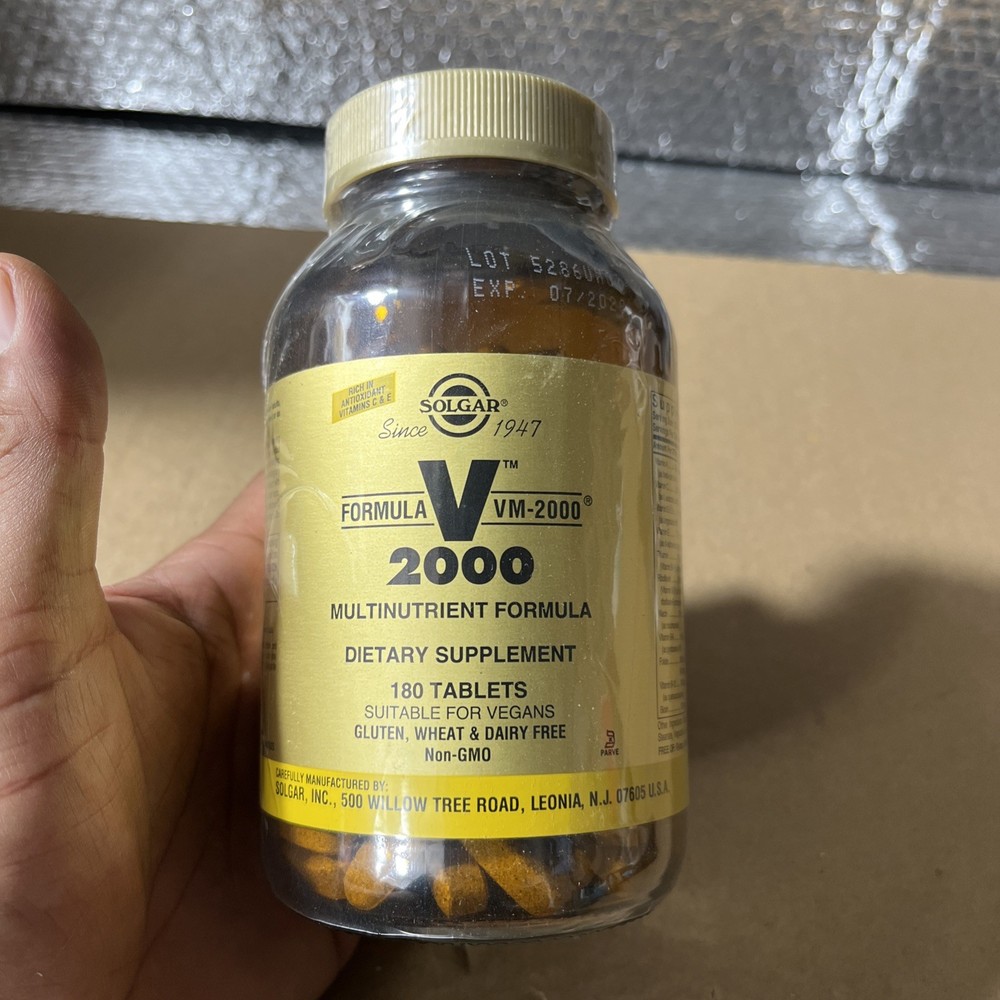 Solgar Formula VM-2000 Multinutrient System 180 Tablets New & Sealed Exp 07/2028