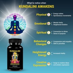 KUNDALINI AWAKENING Herbal Supplement – Ayurvedic 100 Count (Pack of 1)