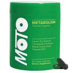 MOTO Capsule for Metabolism Relief with Green Tea Extract and Vitamin B12