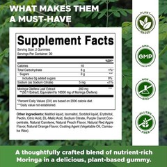 NEW LUXRY Vitamatic Sugar Free Moringa Gummies – 10,000 mg 60 Count (Pack of 1)