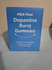 Mint Flow Dopamine Burst Gummies 60 Servings Energy Focus Vegan Mood Boost
