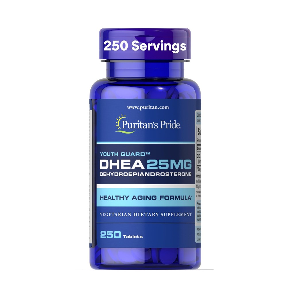 DHEA 25mg 250 Tablets Dietary Supplement Healthy Aging Puritan s Pride Puritans
