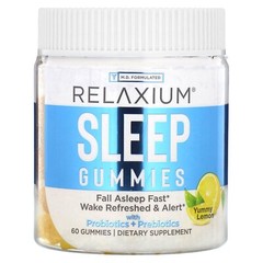 Sleep Gummies with Probiotics & Prebiotics, Yummy Lemon, 60 Gummies