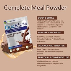 Quick Slim Meal Replacement Shake for Weight Loss, 30 Servings, 20g Protein, …