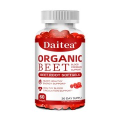 Organic Beetroot SOFTGELS PURE Beet Root Powder (Beta vulgaris)HEART HEALTHY