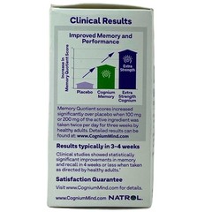 Natrol Cognium Memory Extra Strength 60 Tablets 10 Pack New Exp 09/2026