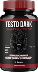 TestoDark Men Daily Wellness Energy Strength Support Capsules 1 Pack 60Ct