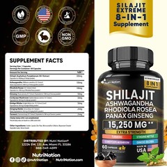 Dynamic Vitality Bundle – Sea Moss 7000mg,Black Seed Oil 4000mg/ Shilajit