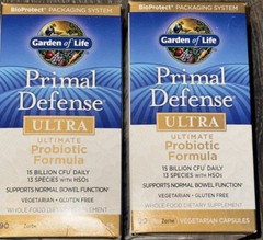 Two Boxes!! Primal Defense Ultra Probiotic Capsules 90 Count