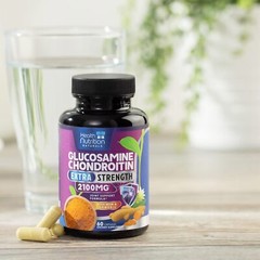Capsulas Glucosamina con Condroitina Cúrcuma MSM De Triple Potencia 60 Cápsulas