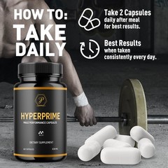 (3 Pack) Hyperprime Advanced Male Health Support vitamin Supplement 180 Capsules