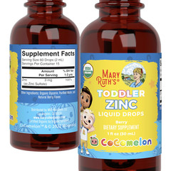 Cocomelon Toddler Ionic Zinc Liquid Drops, Organic, 1 Fl Oz
