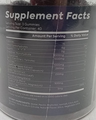 Bageto Creatine Monohydrate Gummies 8000mg 120ct Complex BlackRedRaspberry Ex927