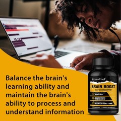 Brain Boost Nootropic Supplements Improve Cognitive Memory Mental Clarity 120 CT