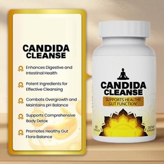 Candida Cleanse Gut & Colon Support 60 Capsules For Women & Men, Fast shipping