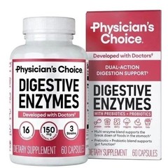 Physician’s Choice Prebiotic Enzyme Supplement Digestive Health 60 Count HQ
