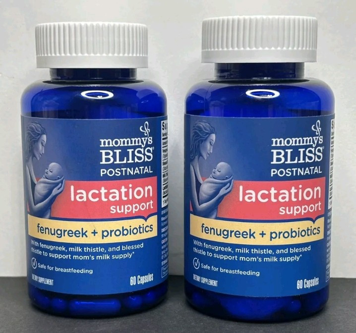 Mommy’s Bliss Postnatal Lactation Support w/ Fenugreek + Probiotics 60ct Each