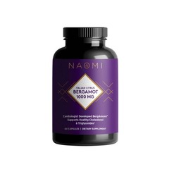 NAOMI Italian Citrus Bergamot 1000mg, AwardWinning Cardiologist Developed, Hi…