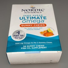 Nordic Naturals Zero Sugar Ultimate Omega Gummy Chews, 54 ct Exp 3/2027