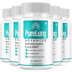 (5 Pack) Pure Lung Advanced Wellness Support, PureLung Health (300 Capsules)