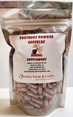 Beetroot Powder Capsules 300 Ct – Made Fresh On Demand!