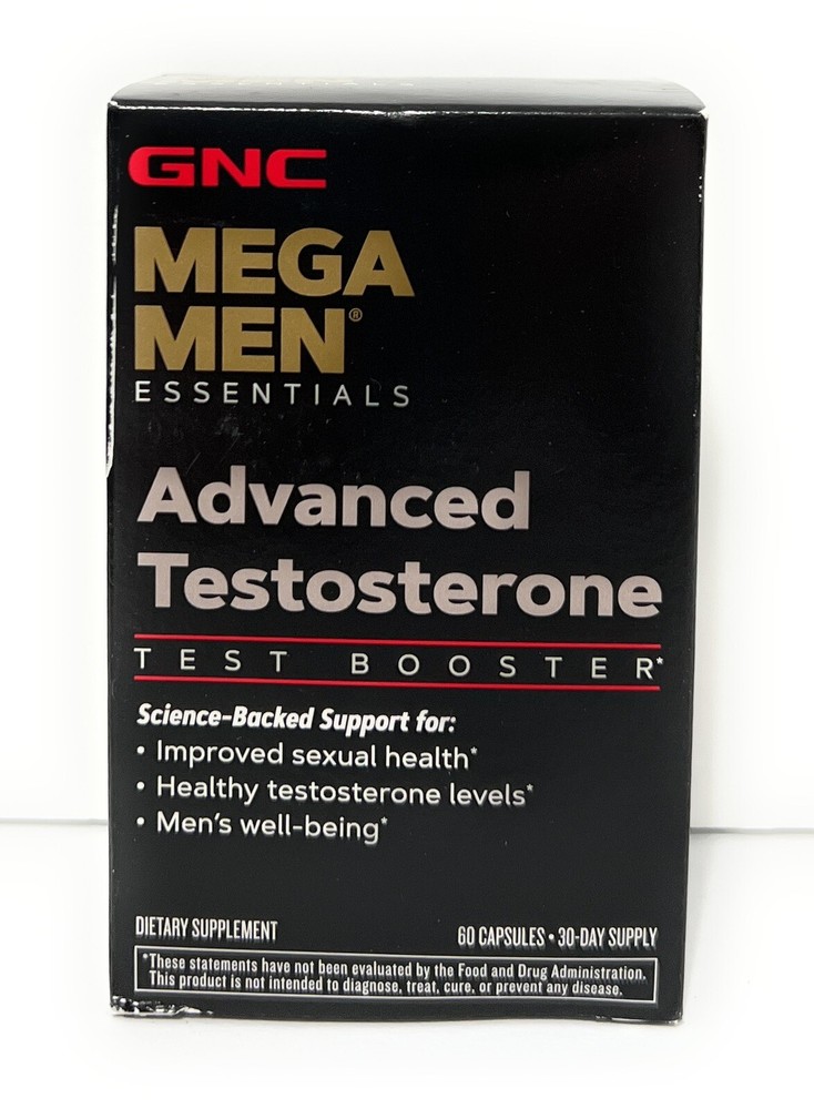 GNC Mega Men Advanced Testosterone Test Booster 60 Caps – EXP 2027